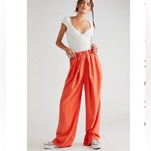 Free People Nothin To Say Pleated Trousers